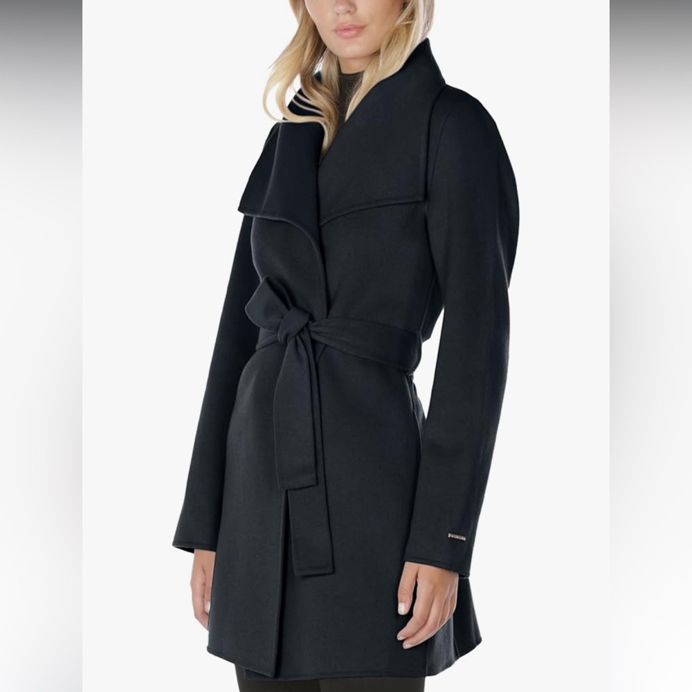 T Tahari wrap coat